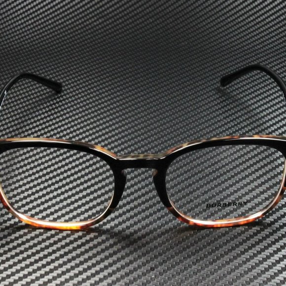 Burberry Black Havana Mens Eyeglasses - Picture 3 of 5